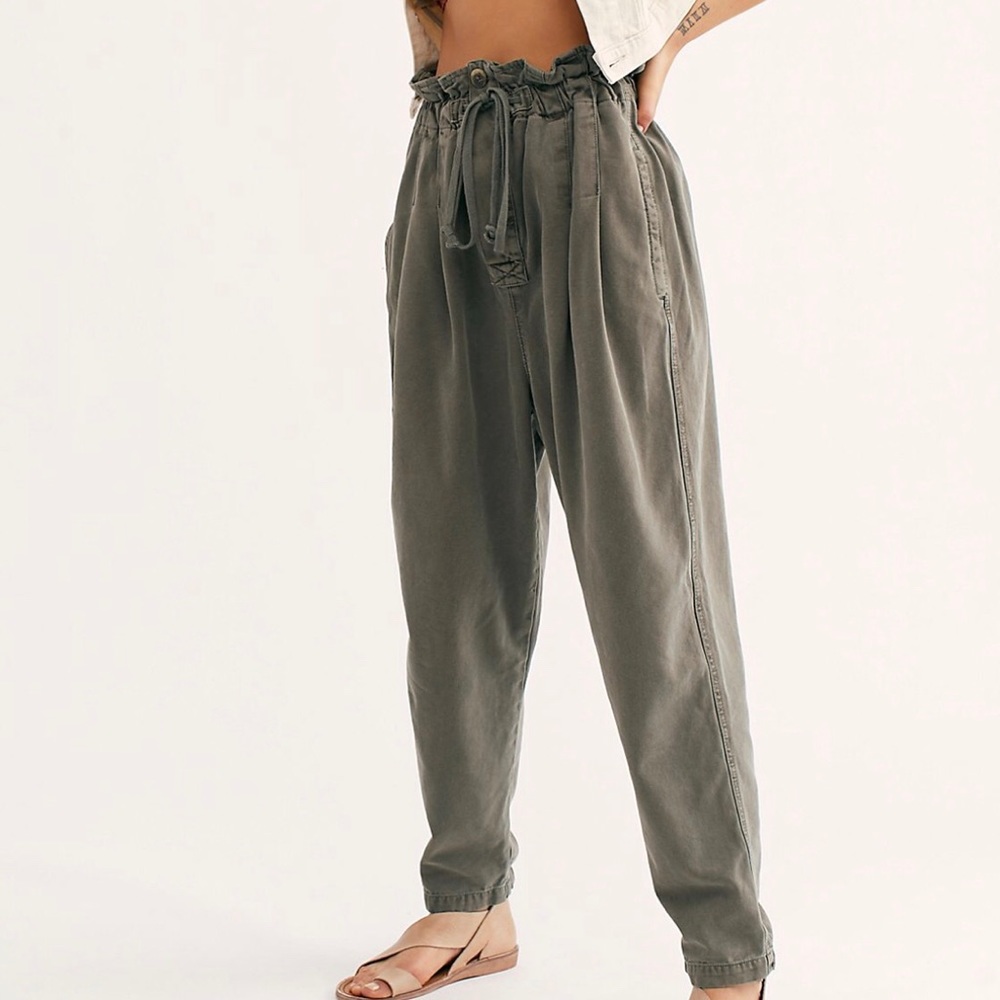FREE PEOPLE MARGATE PLEATED TROUSER